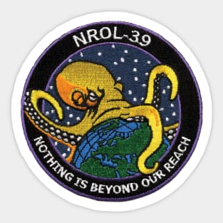 Nothing Is Beyond Our Reach, NROL-39 Surveillance Satellite Mission Patch Sticker